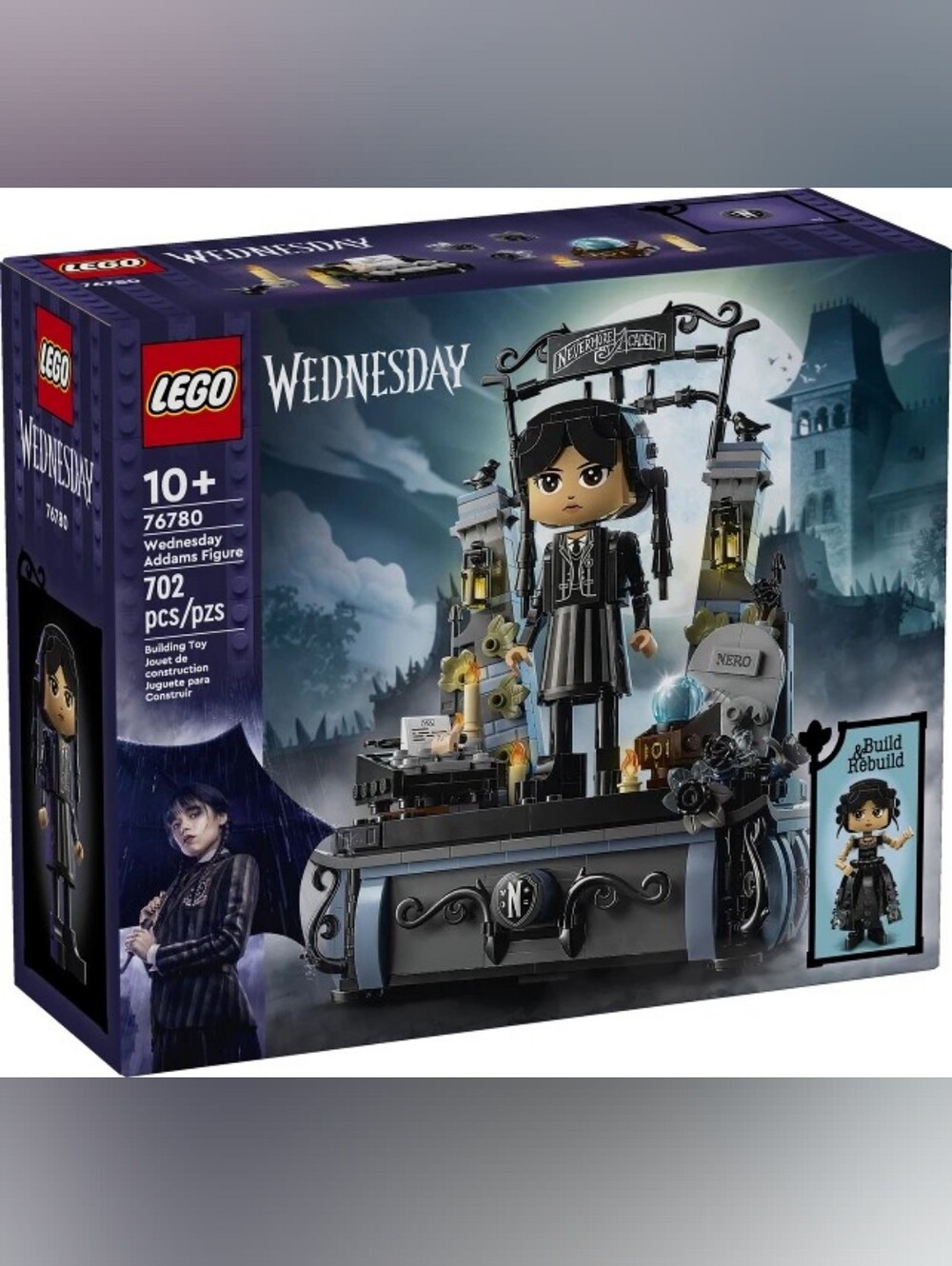 LEGO Wednesday Addams 702-Piece Build And Display Set 76780